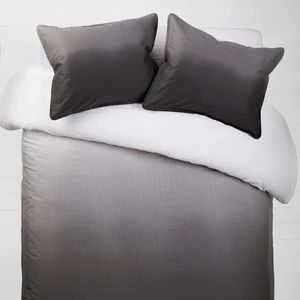 dormify gray ombré duvet cover and pillow sham set